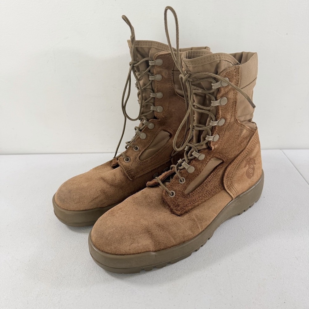 McRae USMC RAT Boots 10R Desert Tan Suede Military Combat USA Contract 13-D-1075
